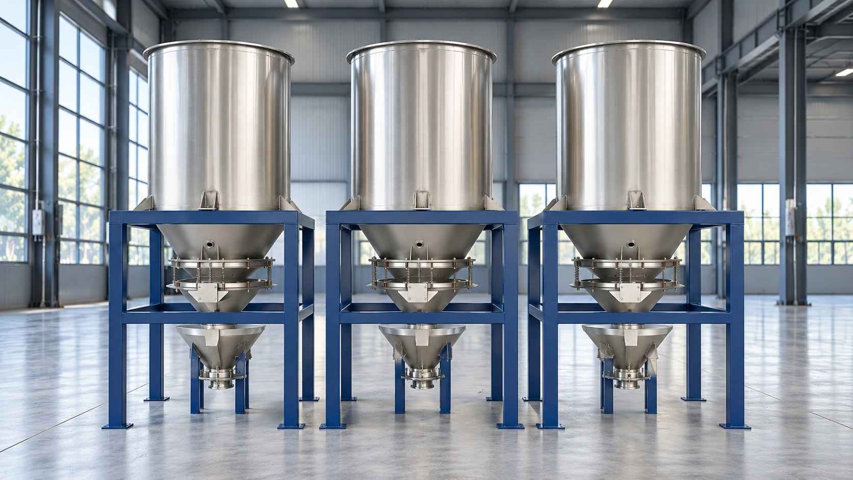 Silo — fabrika ortamında ürün görünümü