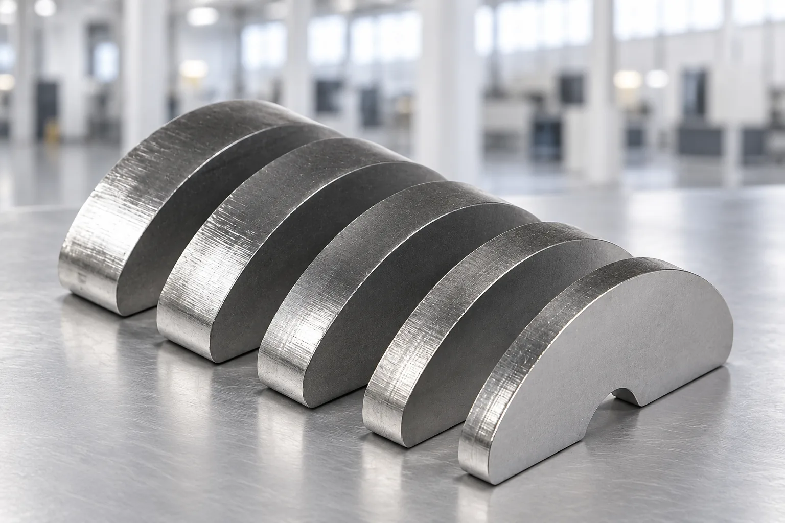Lazerle kesilmiş metal parçaların kenarlarını gösteren temsili görsel